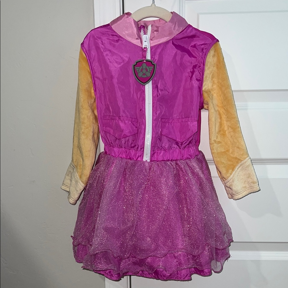 Paw Patrol Puppy Skye Pink and Gold Kids Costume Dress